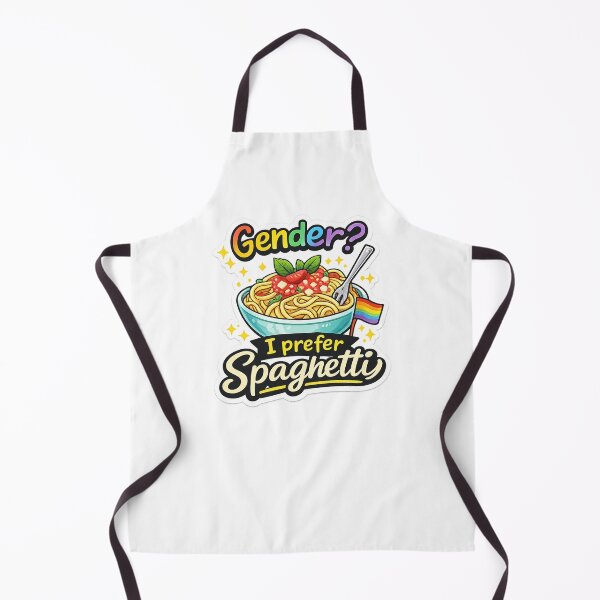 Item preview, Copy of "Gender? I Prefer Spaghetti - funny Queer Foodie Humor" designed and sold by rainbowgremlin.