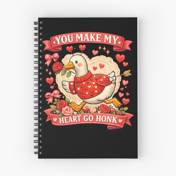 Item preview, Cute Valentine Goose – You Make My Heart Go Honk Funny Valentine Gift designed and sold by Wear the Art.