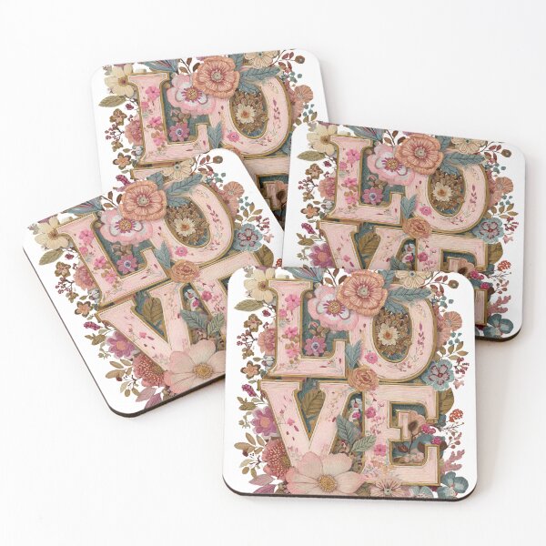 Item preview, Pastel floral Love Valentines day card designed and sold by MendaciousMina.