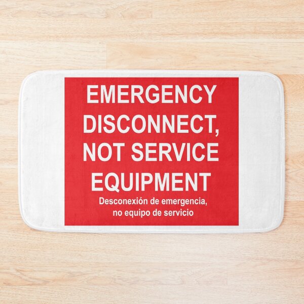 Item preview, Desconexión de Emergencia, No Equipo de Servicio Label designed and sold by Mr. Electrician.