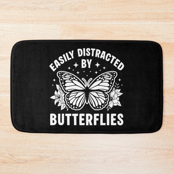 Item preview, Easily Distracted By Butterflies - Minimalist Botanical Aesthetic designed and sold by Dmetalx Art Apparel.