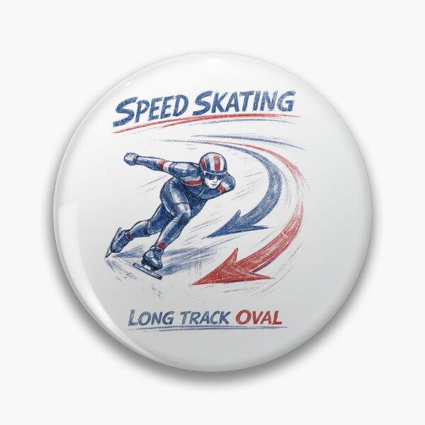 Item preview, Vintage Speed Skating 2026 - Long Track Oval Retro Winter Sports designed and sold by Tee Nook.