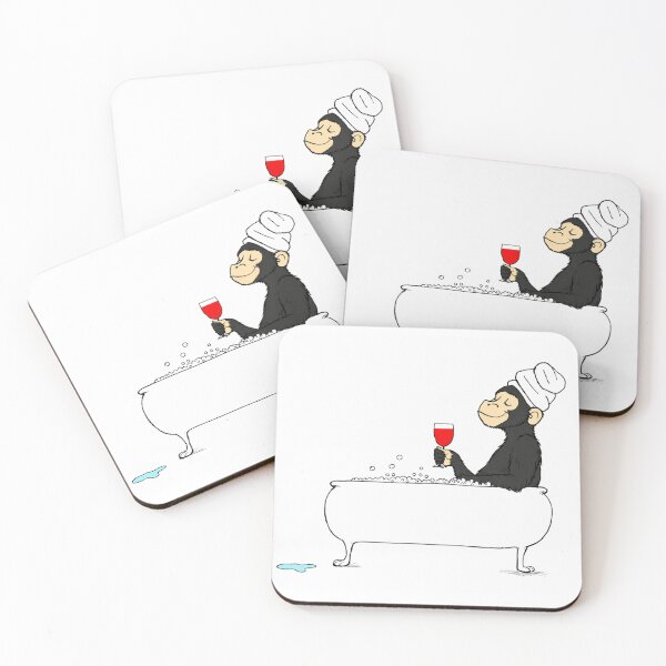 Item preview, Monkey Relaxing in Bath designed and sold by RickE.