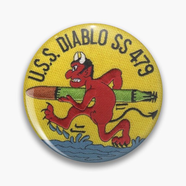 Item preview, Vintage Devil Submarine Emblem – Military Naval Patch Sticker designed and sold by j7boy.