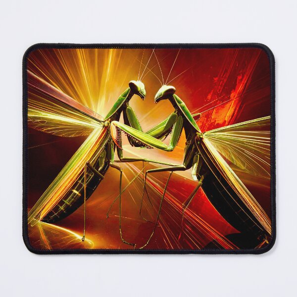 Item preview, Praying Mantis Dance Digital Abstract Art designed and sold by Vicky Brago-Mitchell®.