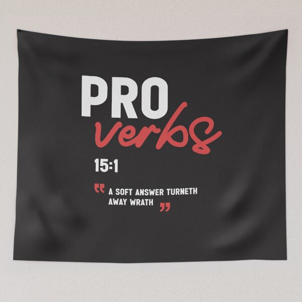 Item preview, A Soft Answer Turneth Away Wrath Proverbs 15:1 Bible Verse designed and sold by cidolopez.