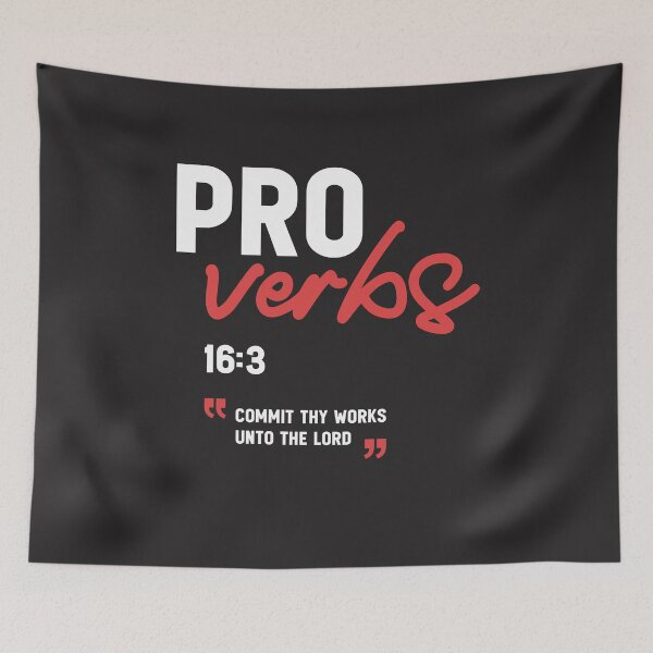 Item preview, Commit Thy Works unto the Lord Proverbs 16:3 Bible Verse designed and sold by cidolopez.