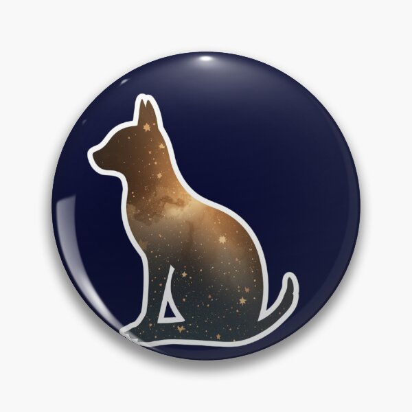 Item preview, Galactic Dog – Canine Silhouette with Universe and Stars designed and sold by soletstudio.