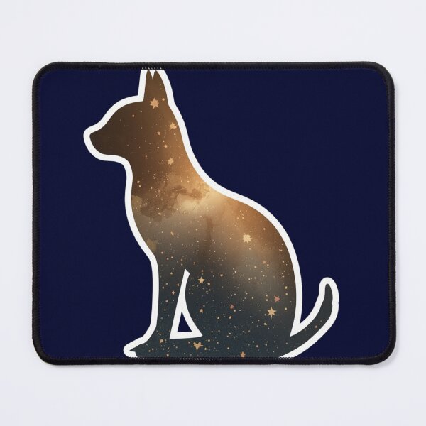 Item preview, Galactic Dog – Canine Silhouette with Universe and Stars designed and sold by soletstudio.