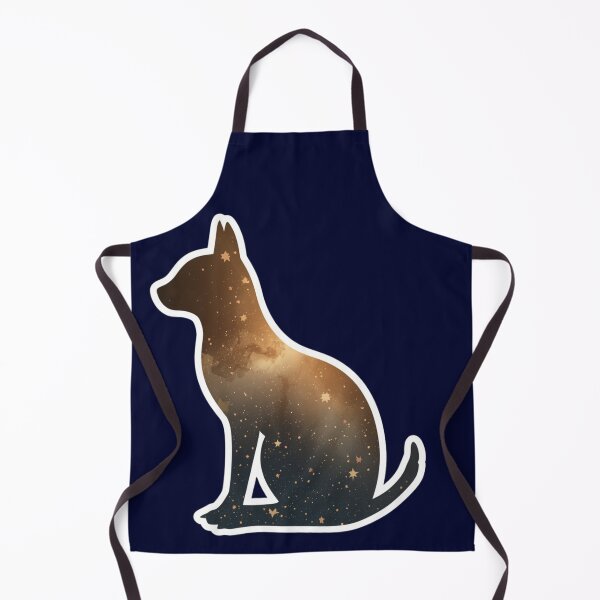 Item preview, Galactic Dog – Canine Silhouette with Universe and Stars designed and sold by soletstudio.