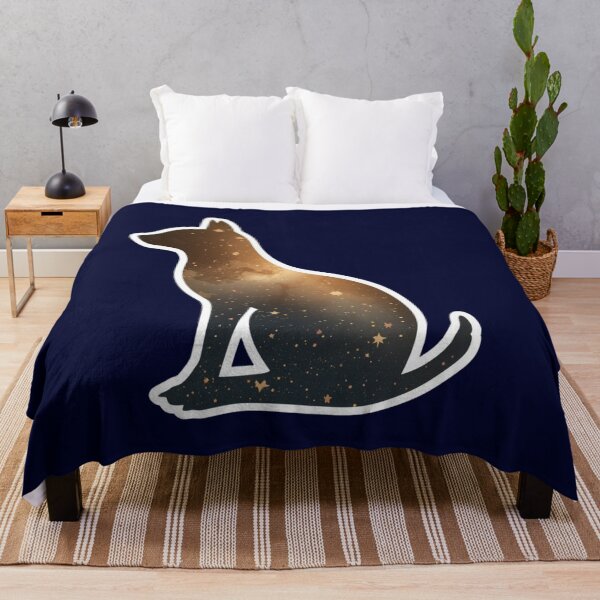 Item preview, Galactic Dog – Canine Silhouette with Universe and Stars designed and sold by soletstudio.