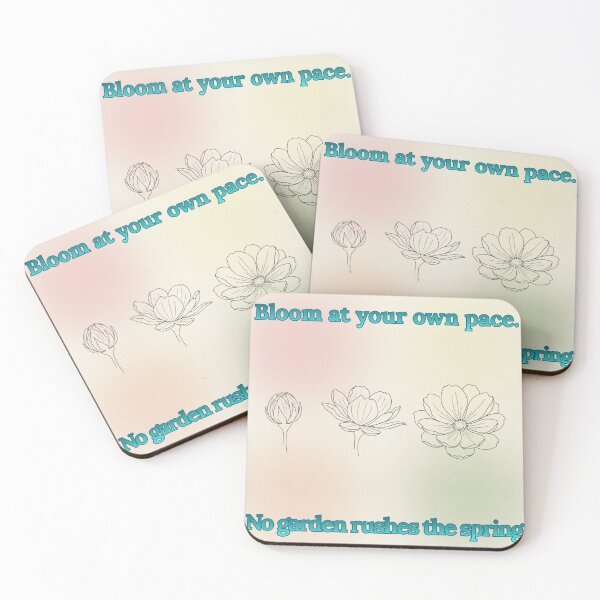 Item preview, Bloom at Your Own Pace-Gentle Growth Floral Line Art designed and sold by PureMuse.