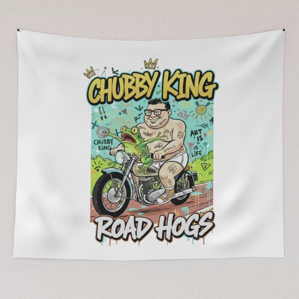 Item preview, Speeding on a motorcycle. Frog and a man. designed and sold by taratyanprint.