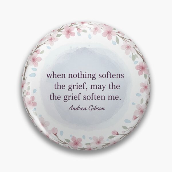 Item preview, Andrea Gibson Quote - Soften the Grief Watercolor Wreath designed and sold by Pixel & Beyond.