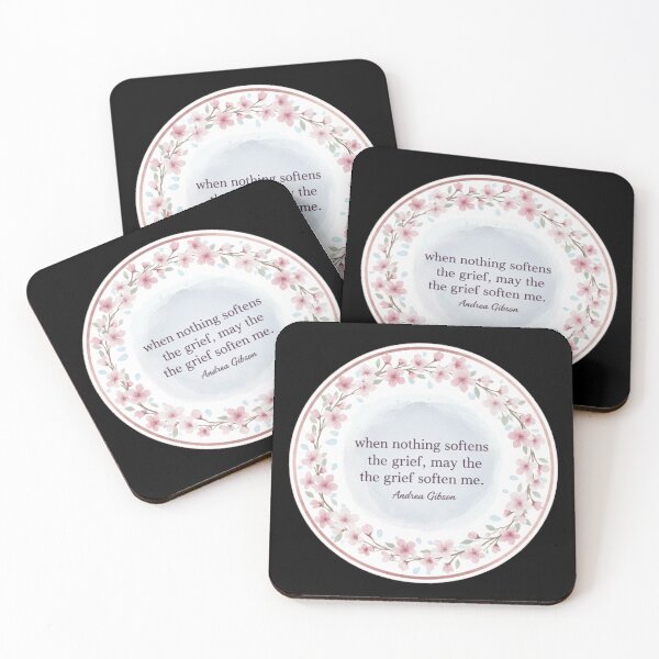 Item preview, Andrea Gibson Quote - Soften the Grief Watercolor Wreath designed and sold by Pixel & Beyond.