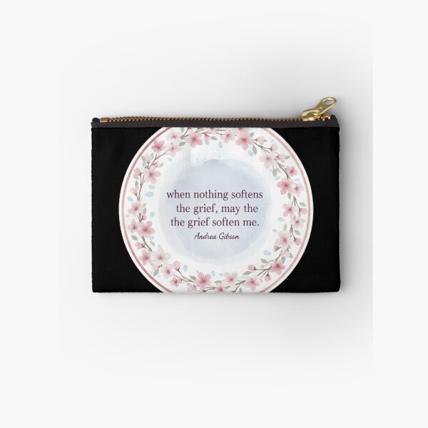 Item preview, Andrea Gibson Quote - Soften the Grief Watercolor Wreath designed and sold by Pixel & Beyond.