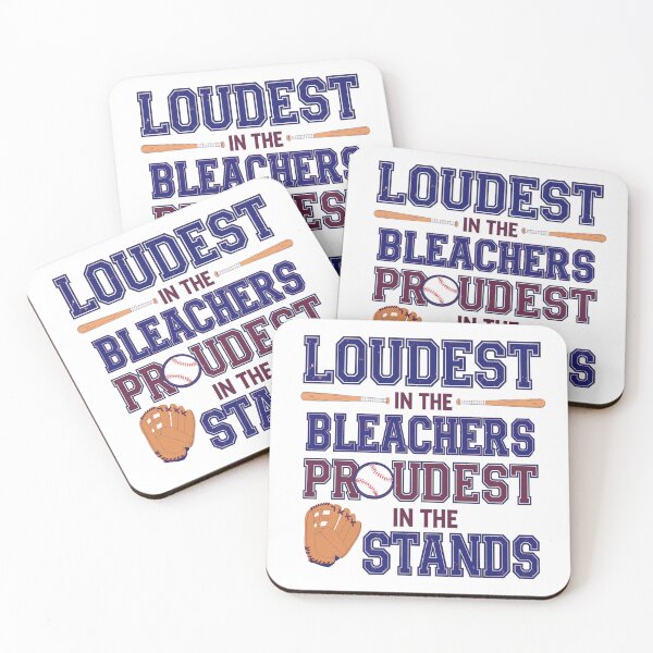 Item preview, Loudest in the Bleachers Proudest in the Stands - Baseball Fan Graphic designed and sold by CulDeSacCreate.