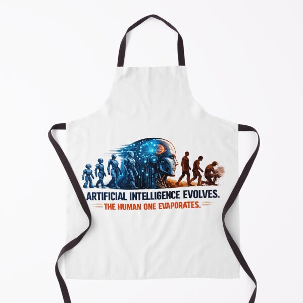 Item preview, AI Evolves T‑Shirt – Futuristic Graphic Tee, Tech & AI Design, Sci‑Fi Quote Apparel designed and sold by Art Italiano.