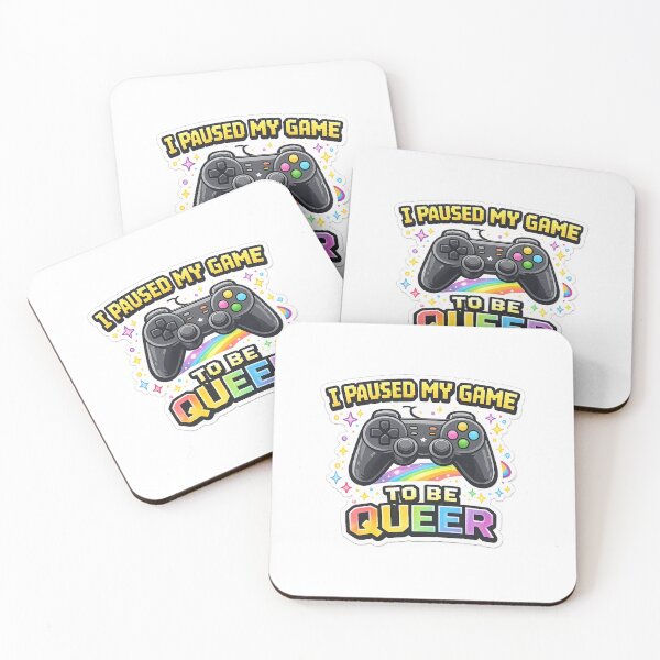 Item preview, I pauded my game to be queer – Gamer Pride LGBTQ+ Controller Design designed and sold by rainbowgremlin.