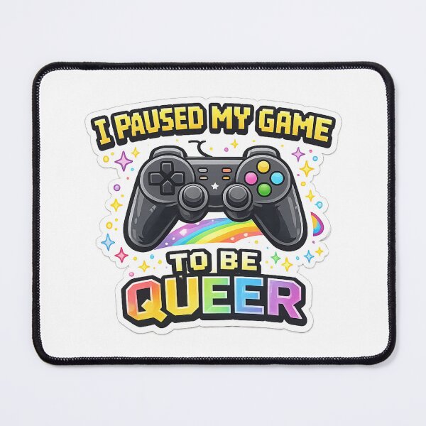 Item preview, I pauded my game to be queer – Gamer Pride LGBTQ+ Controller Design designed and sold by rainbowgremlin.