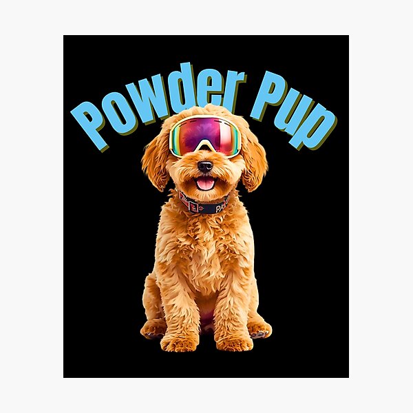 Item preview, Powder Pup Cavapoo – Cute Ski Dog Art for Dog Lovers & Avid Skiers designed and sold by Fredster1966.