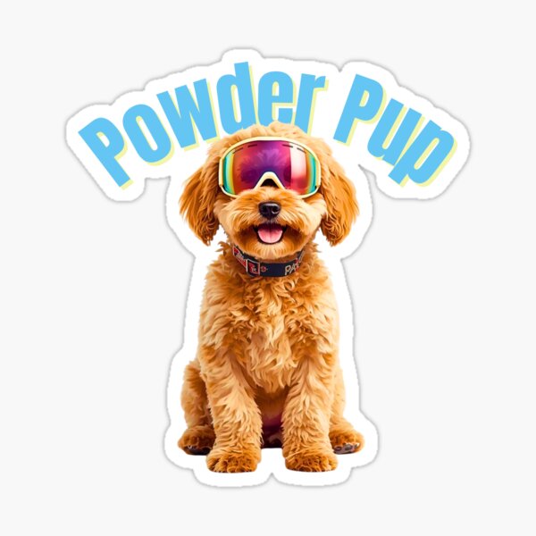 Item preview, Powder Pup Cavapoo – Cute Ski Dog Art for Dog Lovers & Avid Skiers designed and sold by Fredster1966.