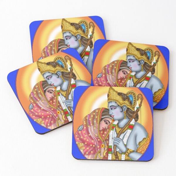 Item preview, Sita Ram Design – Divine Hindu Couple Artwork designed and sold by Harshit_Digital_Arts.