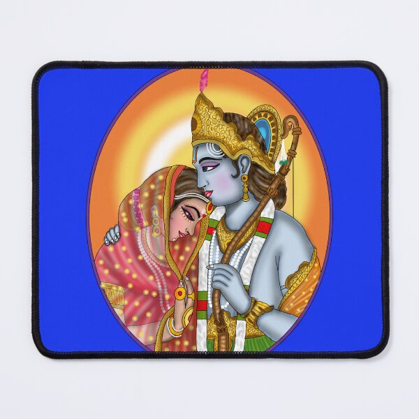 Item preview, Sita Ram Design – Divine Hindu Couple Artwork designed and sold by Harshit_Digital_Arts.