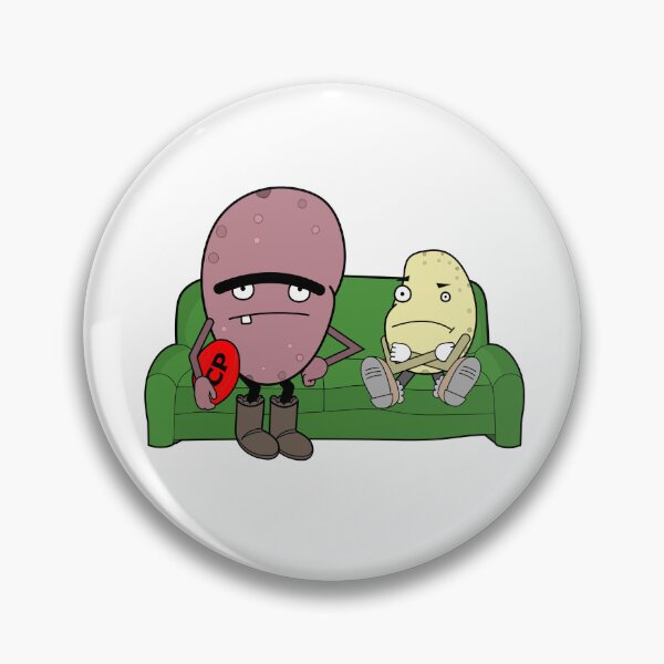 Item preview, Des and Spud on the couch designed and sold by CoachPotatoes.