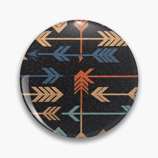 Item preview, Retro Tribal Arrow Pattern on Speckled Black designed and sold by GamerGearTees.