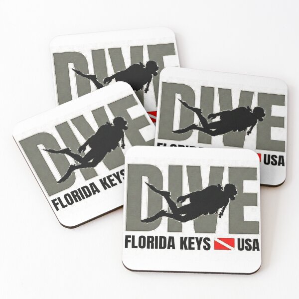 Item preview, Dive Florida Keys design| Scuba Diver Silhouette, USA Flag Dive Flag designed and sold by Peycer.