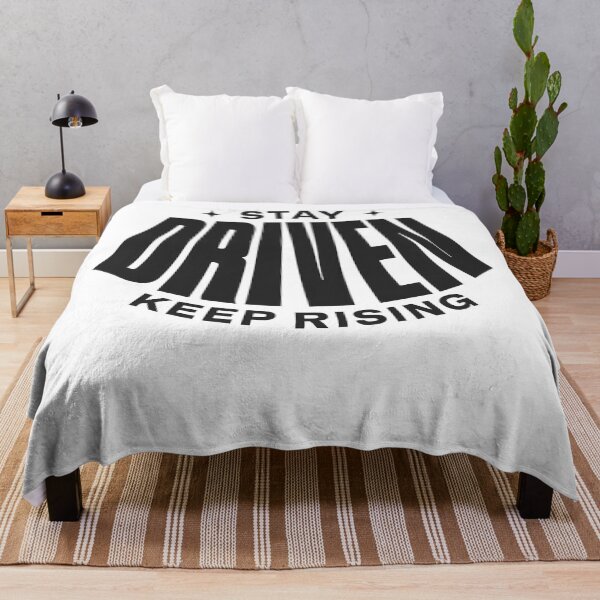 Item preview, Stay Driven Keep Rising – Ambition & Success Mindset Quote designed and sold by Axivra.