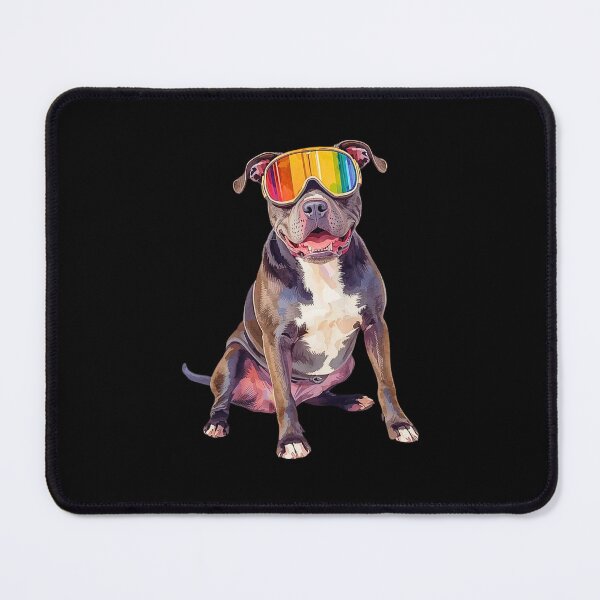 Item preview, Powder-Ready Pitbull – Cute Ski Dog Art for Dog Lovers & Avid Skiers designed and sold by Fredster1966.