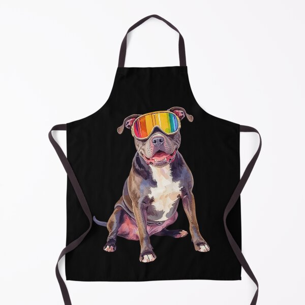 Item preview, Powder-Ready Pitbull – Cute Ski Dog Art for Dog Lovers & Avid Skiers designed and sold by Fredster1966.
