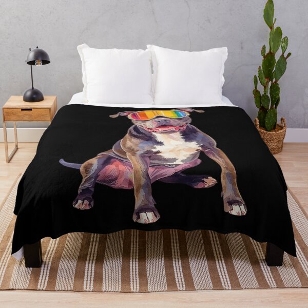 Item preview, Powder-Ready Pitbull – Cute Ski Dog Art for Dog Lovers & Avid Skiers designed and sold by Fredster1966.