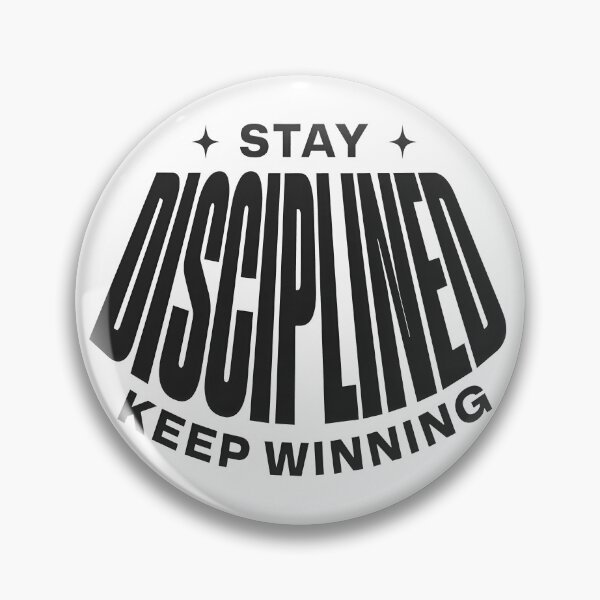 Item preview, Stay Disciplined Keep Winning – Success & Champion Mindset Quote designed and sold by Axivra.