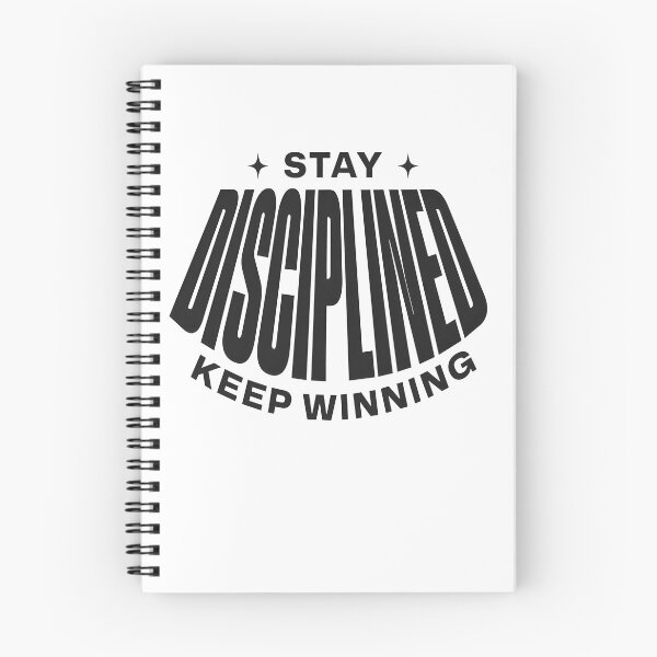 Item preview, Stay Disciplined Keep Winning – Success & Champion Mindset Quote designed and sold by Axivra.