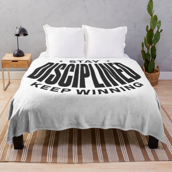 Item preview, Stay Disciplined Keep Winning – Success & Champion Mindset Quote designed and sold by Axivra.