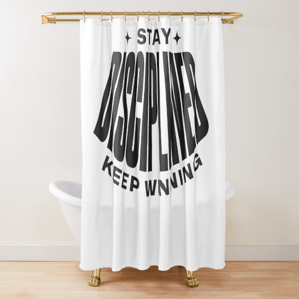 Item preview, Stay Disciplined Keep Winning – Success & Champion Mindset Quote designed and sold by Axivra.