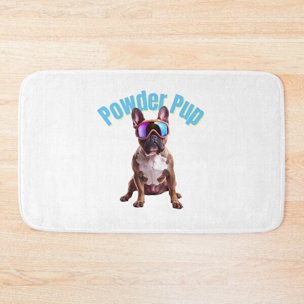 Item preview, Powder Pup French Bulldog – Cute Ski Dog Art for Frenchie Lovers & Avid Skiers designed and sold by Fredster1966.