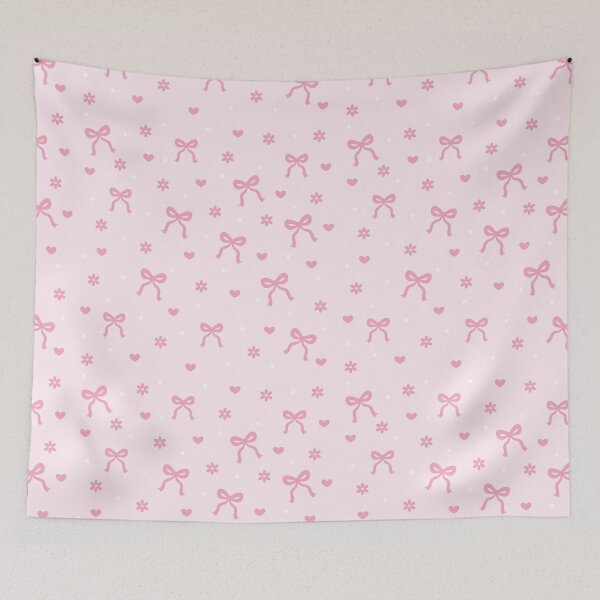 Item preview, Bows with Hearts and Flowers Pattern designed and sold by Akikoart7.