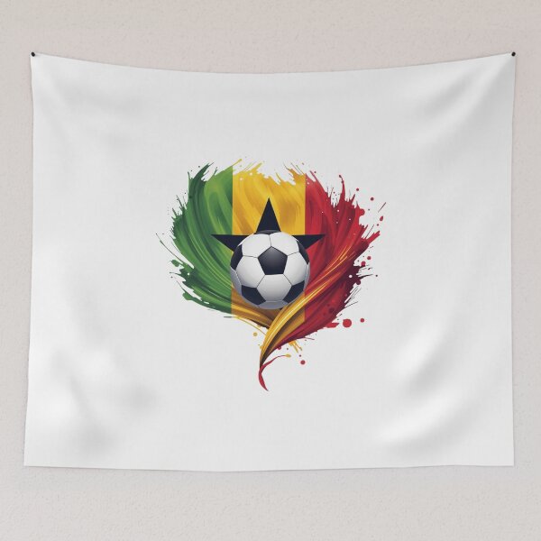 Item preview, Ghana Flag Soccer Design | FIFA World Cup 2026 Fan | Black Stars designed and sold by YASboutik.