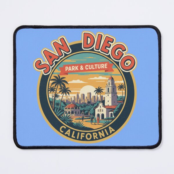 Item preview, San Diego Balboa Park Vintage Travel Poster designed and sold by Pixel & Beyond.