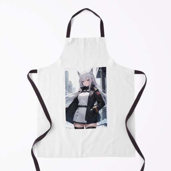 Item preview, Nakagishi Isakeno Tactical Kitsune Art – Silver Haired Anime Girl in Military Jacket designed and sold by iloveanimechibi.