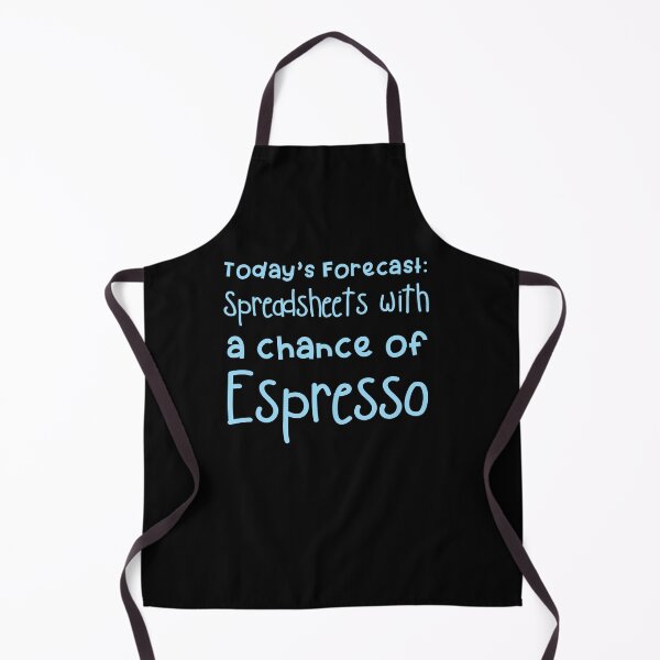 Item preview, Todays forecast spreasheets with a chance of Espresso designed and sold by jazzydevil.