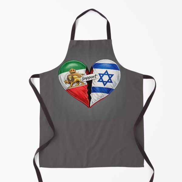 Item preview, JEWS SUPPORT AND LOVE IRANIAN PEOPLE == Bandaged Heart of Freedom – Israeli and Iranian Unity for a Free Iran designed and sold by YG - YiddisheGesheft.
