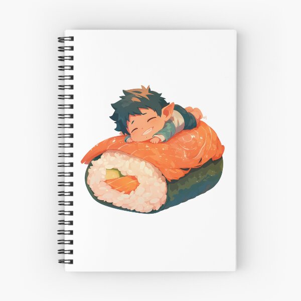 Item preview, Renzo Shima Sleeping On Sushi Roll Kawaii Chibi Blue Exorcist Anime designed and sold by CarlosBender.