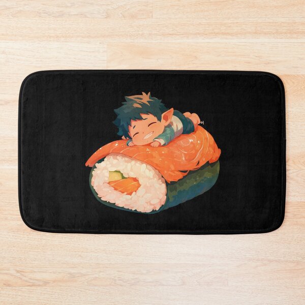 Item preview, Renzo Shima Sleeping On Sushi Roll Kawaii Chibi Blue Exorcist Anime designed and sold by CarlosBender.