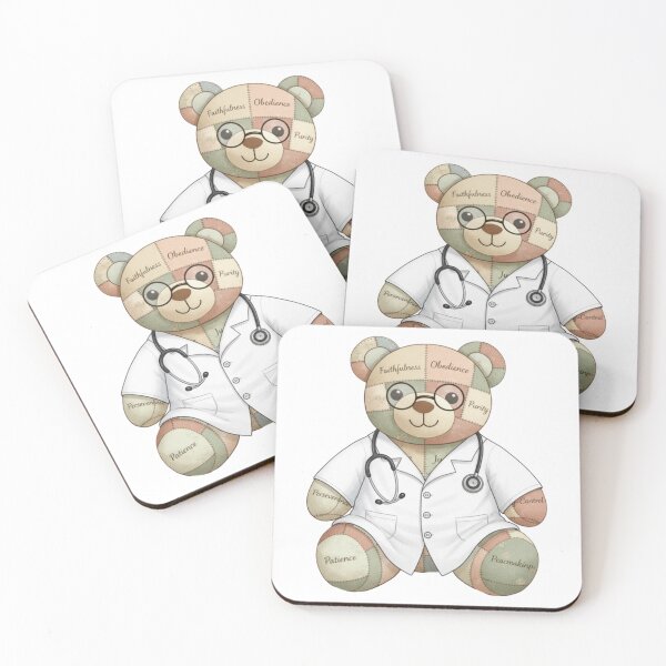 Item preview, Stitched by God, Doc Bear designed and sold by FaithFancies.