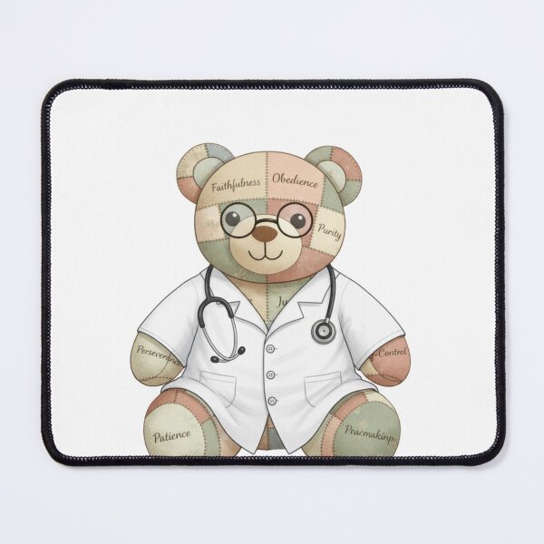 Item preview, Stitched by God, Doc Bear designed and sold by FaithFancies.